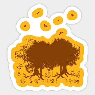 Green tree Sticker